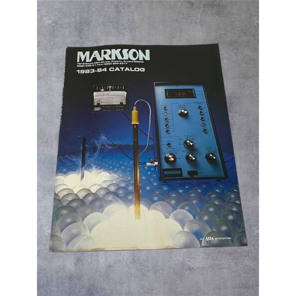 Markson Science 1983-84 Catalog Vintage Lab Equipment Phoenix AZ